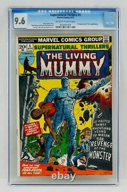 Supernatural Thrillers #5 CGC 9.6 First The Living Mummy Appearance 1st App NM+