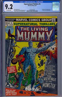 Supernatural Thrillers #5 Cgc 9.2 Living Mummy 1st Appearance