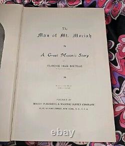 THE MAN OF MT. MORIAH Clarence Miles Boutelle 1898 MASONIC Antique Rare Book HC