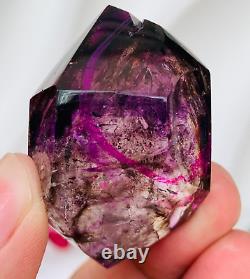 TOP 39g Natural Amethyst Super Seven TWO MOVE Water Bubble EnhydroQUARTZ Crystal