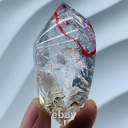 TOP Natural Enhydro Quartz Crystal Herkimer Diamond super big moving water 61G