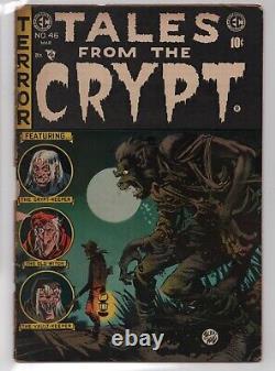 Tales from the Crypt #46 (1955) Last issue RARE Low Distribution GD+ 2.5