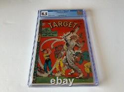 Target Comics V8 10 Cgc 4.5 Lb Cole Pre Code Kit Carter Novelty Press Comic 1947