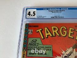 Target Comics V8 10 Cgc 4.5 Lb Cole Pre Code Kit Carter Novelty Press Comic 1947