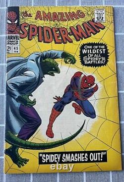 The Amazing Spider-Man #45 VF- 3rd App Of The Lizard! 1966 Vintage Marvel