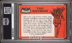 The Batman 1966 Topps Batman #1 1989 Deluxe Reissue PSA9 MINT POP 7 None^ Black
