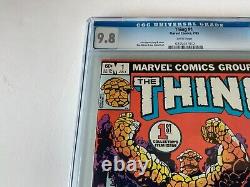 Thing 1 Cgc 9.8 White Pages John Byrne Marvel Comics 1983