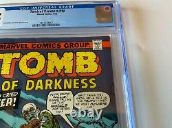 Tomb Of Darkness 10 Cgc 8.5 Cemetery Ghouls Horror Marvel Comics 1974