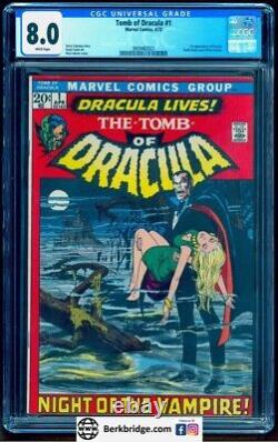 Tomb Of Dracula 1 Cgc 8.0 White Pages 1972? Undergraded Nice As Any 8.5