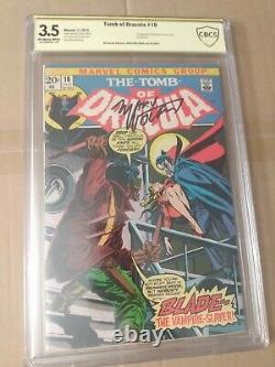 Tomb of Dracula #10 1973 MARVEL 1st Blade CBCS not CGC 3.5 SS Wolfman signed