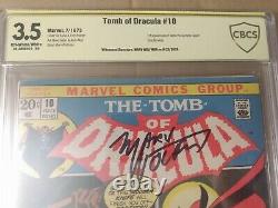 Tomb of Dracula #10 1973 MARVEL 1st Blade CBCS not CGC 3.5 SS Wolfman signed