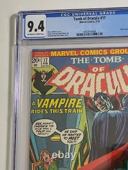 Tomb of Dracula #17, CGC 9.4 NM, OWithWP (Marvel, 1974) Blade Bitten by Dracula