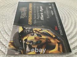 Transformers Mark Ryan as Bumblebee Autograph Topps Card