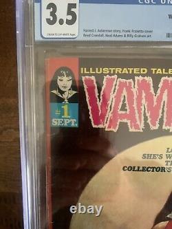 Vampirella #1 CGC 3.5 Warren Pub, 1969 1st Appearance Vampirella! Frazetta