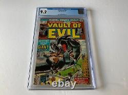 Vault Of Evil 9 Cgc 9.2 Horror Giant Killer Marvel Comic 1974