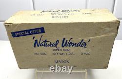 Vintage 1960s Revlon Natural Wonder Medicated Super Soap Advertisement Prop NOS