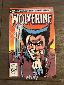 Wolverine 1 VF to VF+ Frank Miller Chris Claremont Mini Marvel Comics 1982